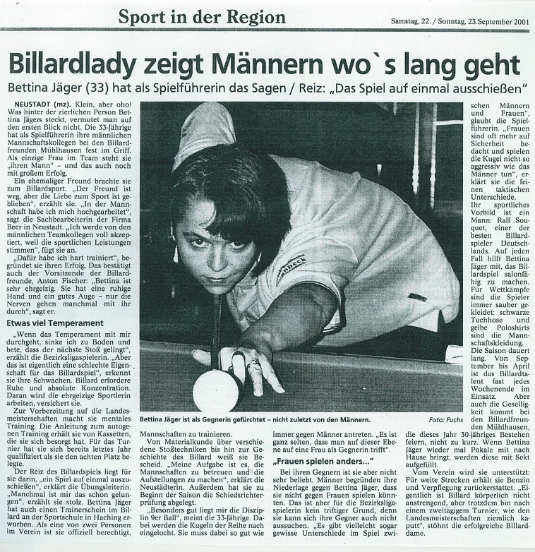 MZ Bericht Betti Jäger