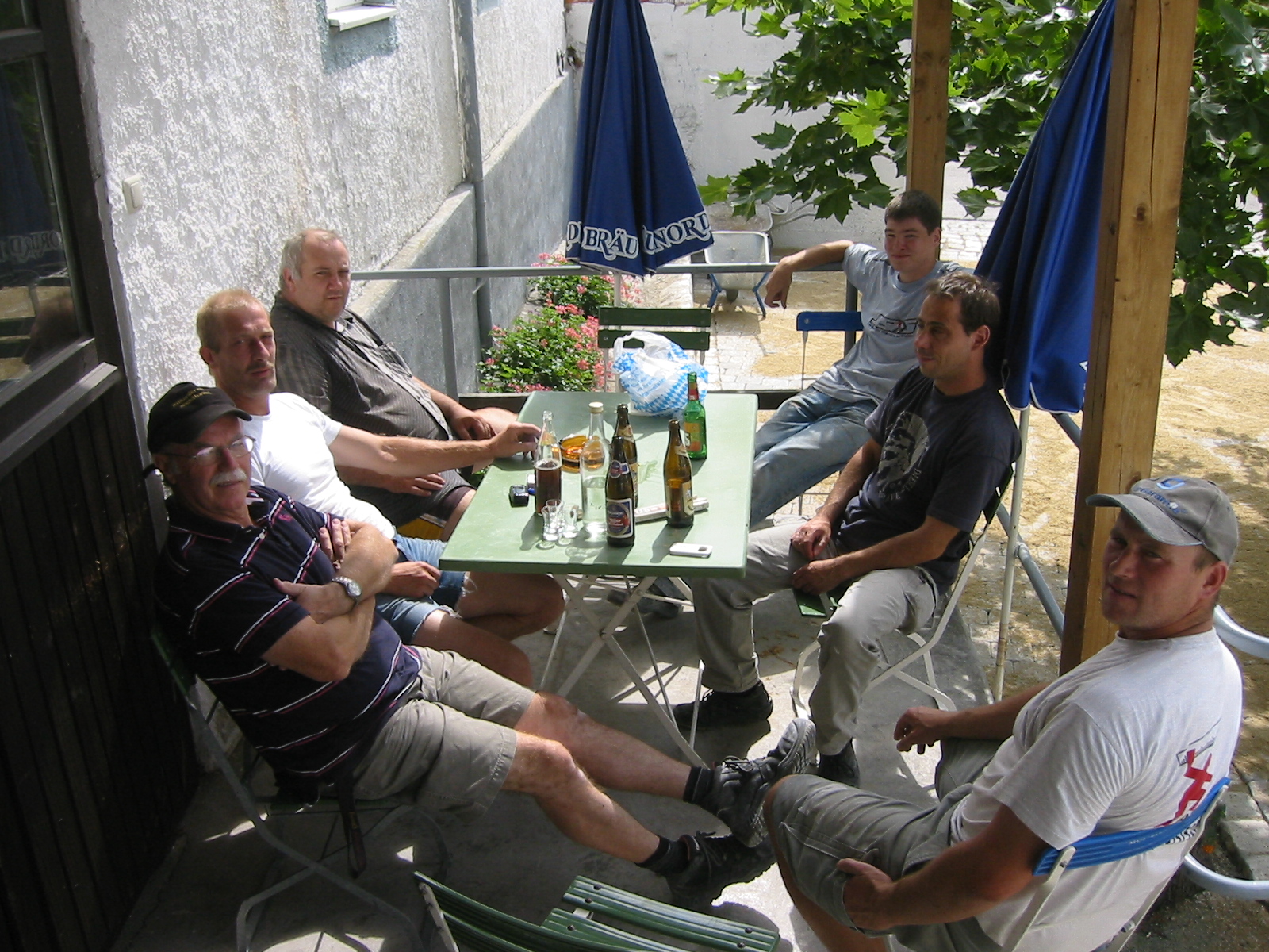 Pflastern Brotzeit Helfer