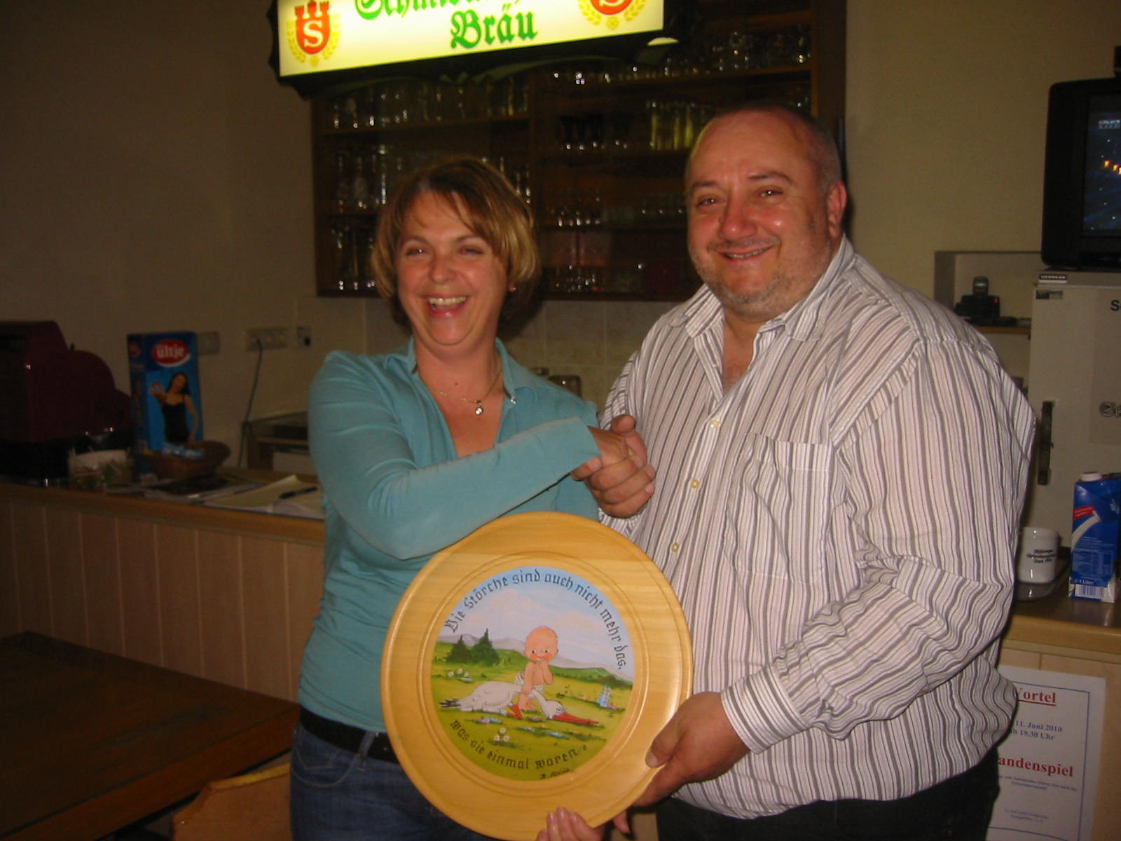 Der Sieger von Julians Scheibe