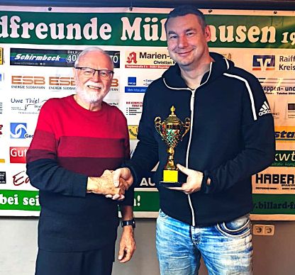 8 Ball VM 2. Platz Reinhold klein