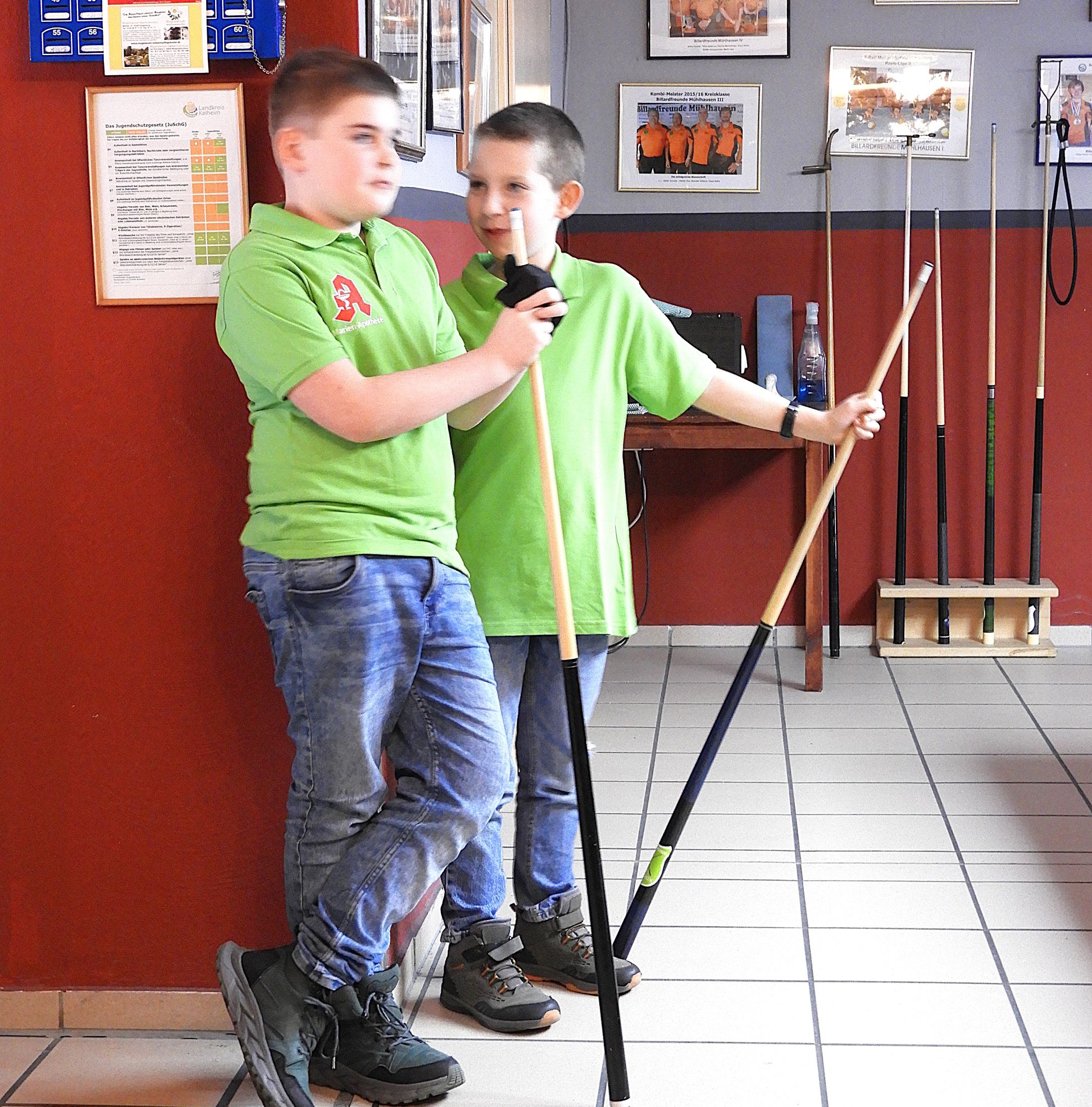 BF Siomn und Michael klein