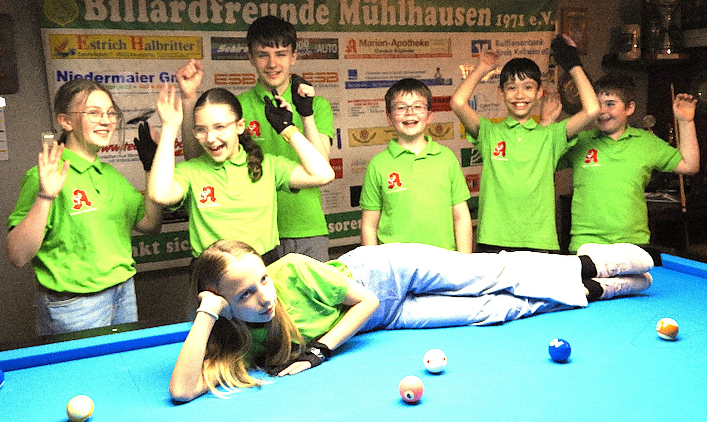 Billardkinder Spaß klein