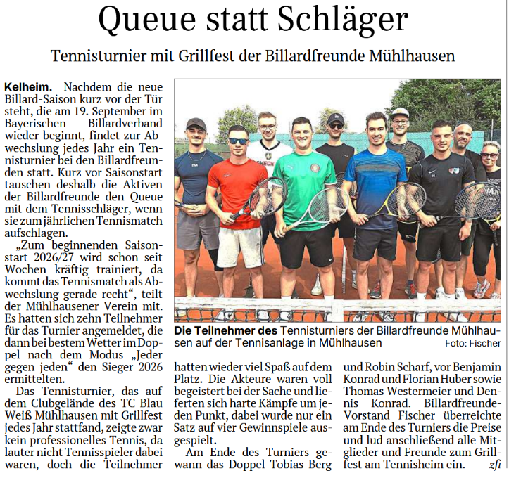 29.08.2026 Queue mit Schläge getauscht